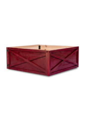 Christmas Tree World Red Wooden Christmas Tree Skirt (Fits 6Ft/180Cm-9Ft/270Cm Trees) - thumbnail 9