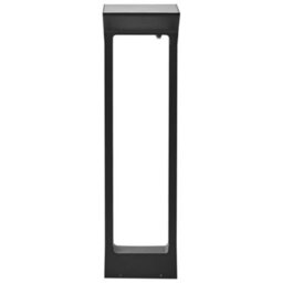 Beliani Solar Outdoor Led Bollard Lamp Malden Black - thumbnail 1