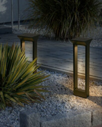 Beliani Solar Outdoor Led Bollard Lamp Malden Black - thumbnail 2