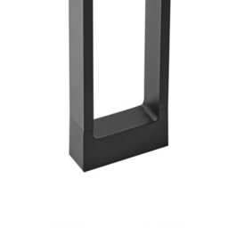 Beliani Solar Outdoor Led Bollard Lamp Malden Black - thumbnail 8
