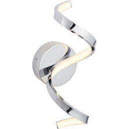 Bathroom Wall Light Fitting - Chrome Plate & White Diffuser - Warm White Led - thumbnail 1