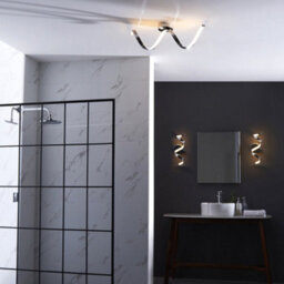 Bathroom Wall Light Fitting - Chrome Plate & White Diffuser - Warm White Led - thumbnail 4