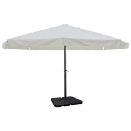 Berkfield Aluminium Umbrella With Portable Base White