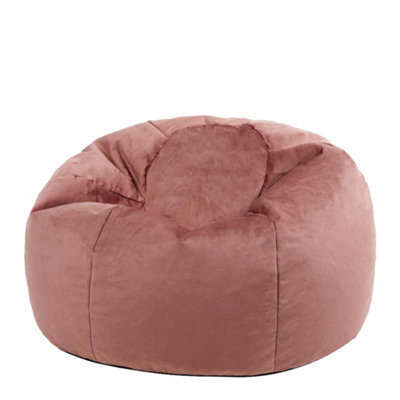 icon Kingston Classic Velvet Bean Bag Chair Dusk Pink Bean Bags - image 1