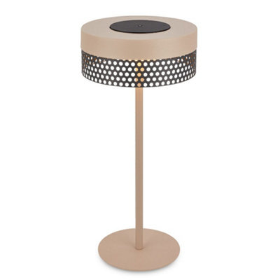 Briloner Beige Led Table Lamp Rechargeable Battery Bar Bedside Light 35Cm Dimmer Ip44 - image 1