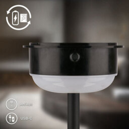 Briloner Beige Led Table Lamp Rechargeable Battery Bar Bedside Light 35Cm Dimmer Ip44 - thumbnail 8