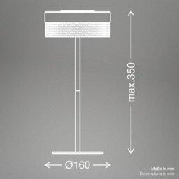Briloner Beige Led Table Lamp Rechargeable Battery Bar Bedside Light 35Cm Dimmer Ip44 - thumbnail 7