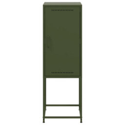 Berkfield Highboard Olive Green 36X39X107 Cm Steel - thumbnail 6