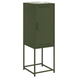 Berkfield Highboard Olive Green 36X39X107 Cm Steel - thumbnail 4