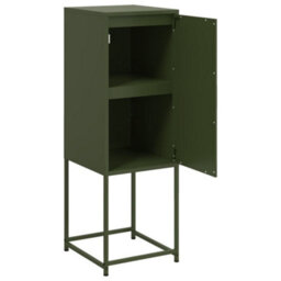 Berkfield Highboard Olive Green 36X39X107 Cm Steel - thumbnail 9