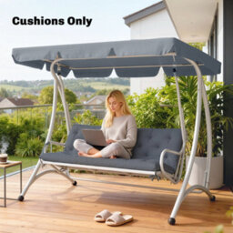 Outsunny 3 Seater Swing Chair Cushions Bench Seat Replacement Pad 150X98Cm - thumbnail 9