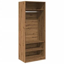 Berkfield Wardrobe Artisian Oak 80X50X200 Cm Engineered Wood - thumbnail 2