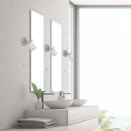First Choice Lighting Set Of 2 Iona - Chrome Opal Glass Ip44 Pull Cord Bathroom Wall Lights - thumbnail 5