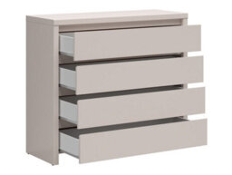Arte Kaspian Cashmere 4-Drawer Retreat - Soft-Toned Bedroom Storage Gem - thumbnail 3