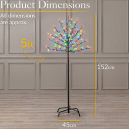 Christow Christmas Led Cherry Blossom Tree - thumbnail 6