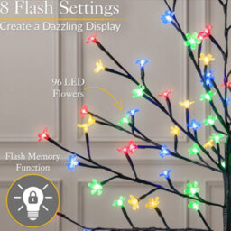 Christow Christmas Led Cherry Blossom Tree - thumbnail 2