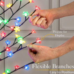 Christow Christmas Led Cherry Blossom Tree - thumbnail 3