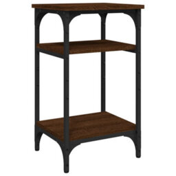 Berkfield Side Table Brown Oak 35X30X60 Cm Engineered Wood - thumbnail 2