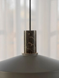 Nordlux Elvas Metal Pendant Light Marble Brown,mains - thumbnail 7