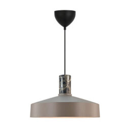 Nordlux Elvas Metal Pendant Light Marble Brown,mains - thumbnail 2