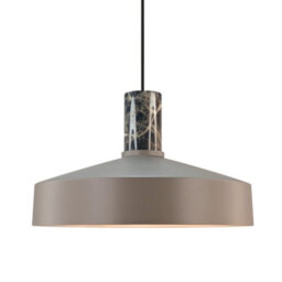 Nordlux Elvas Metal Pendant Light Marble Brown,mains - thumbnail 3