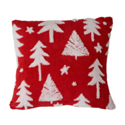 Living And Home Christmas Trees Set Of 2 Christmas Theme Decorative Throw Pillows Washable Soft And Festive 45Cm W X 45Cm D - thumbnail 5