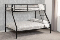 Seconique Tandi Triple Sleeper Bunk Bed In Black Finish Full Sized Double As The Bottom Bunk - thumbnail 7