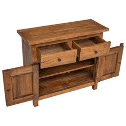 Vidaxl Sideboard Solid Mahogany Wood 75X30X65 Cm - thumbnail 3