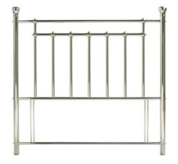 Save On Goods UK 5Ft King Size Shiny High Polished Chrome Silver, Tall Metal Bed Headboard Bed Head End - thumbnail 2