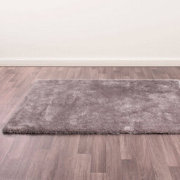 Indigo Silver Plain Shaggy Handmade Luxurious Sparkle Easy To Clean Rug For Dining Room Bed Room And Living Room-120Cm X 170Cm - thumbnail 2