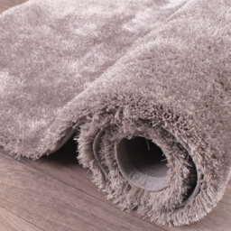 Indigo Silver Plain Shaggy Handmade Luxurious Sparkle Easy To Clean Rug For Dining Room Bed Room And Living Room-120Cm X 170Cm - thumbnail 6