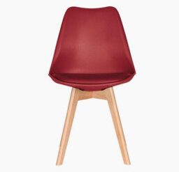 Avc Designs Single Dining Chairs Designer Wooden Home Office Commercial (Burgundy) - thumbnail 2