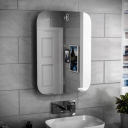Nes Home Bathroom Led Mirror With Battery Powered Button Switch 500 X 700mm - thumbnail 3