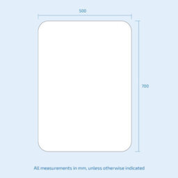 Nes Home Bathroom Led Mirror With Battery Powered Button Switch 500 X 700mm - thumbnail 7