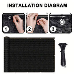 Black 1Mx2M Netting Uv Resistant - thumbnail 3