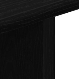 Walplus Tv Cabinet With Castors Black Oak 80X40X45 Cm Engineered Wood - thumbnail 8