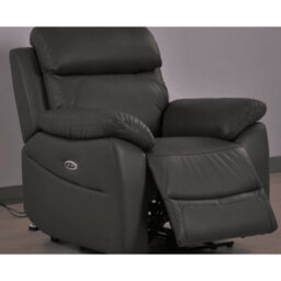 Furniture Instore Dandrea Genuine Leather Grey Electric Power Recliner 3+1+1 Seater Sofa Set - thumbnail 5