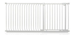 Safetots Elite Pressure Safety Gate, 171Cm - 180Cm, Matt White, Pressure Fit Stair Gate - thumbnail 1