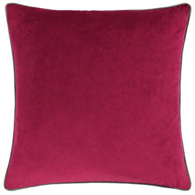 Paoletti Meridian Velvet Piped Cushion Cover - image 1