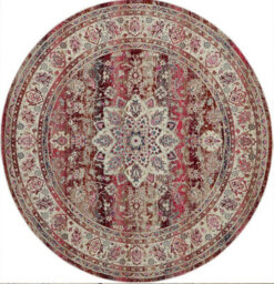 Red Luxurious Traditional Persian Easy To Clean Floral Rug For Dining Room-160Cm X 230Cm - thumbnail 6