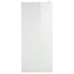 Cooke & Lewis Onega Chrome Effect Textured Walk-In Wet Room Glass Screen (H)195Cm (W)120Cm - thumbnail 1