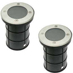 CGC Lighting Cgc Meadow Two Round Large Stainless Steel Inground Or Decking Lights