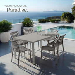 Tectake Garden Chairs Alcudia - Durable, Stackable And Weather-Resistant - Anthracite - Set Of 2 - thumbnail 8