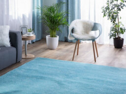 Beliani Shaggygy Rug Demre Light Blue 140 X 200 Cm - thumbnail 2