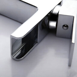 Nes Home 400mm Cloakroom Wall Hung Basin Vanity Unit, Waterfall Tap & Waste White - thumbnail 5