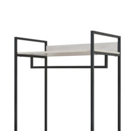 Alva Open Wardrobe With 4 Shelves In White Oak Bedroom Storage Furniture - thumbnail 4