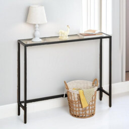 STORVO Black Metal Hallway Console Table - thumbnail 5