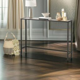 STORVO Black Metal Hallway Console Table - thumbnail 6