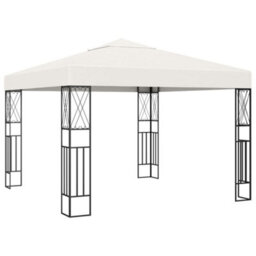 Berkfield Gazebo 3X3 M Cream Fabric - thumbnail 1