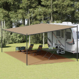 Walplus Oudoor Durable Tent Carpet Taupe 400X700 Cm Hdpe - thumbnail 1
